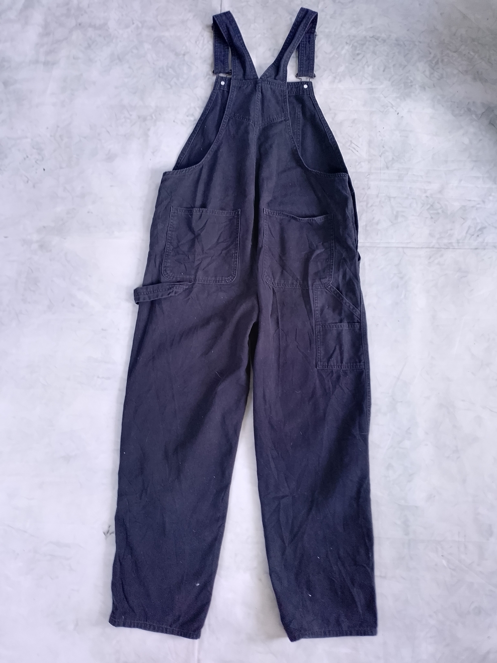 Vans Black Men's Carpenter Overalls Classic Workwear Style - Picture 9 of 11